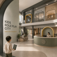 Cité éducative innovante pour enfants : Centre d'apprentissage interactif et académique de grande taille avec équipements de jeux souples commerciaux pour l'intérieur