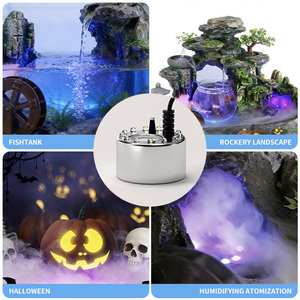 Générateur de brouillard atomisant 24V en acier inoxydable, à tête unique réglable, pour brumisation d'aquarium DIY et humidificateur de paysage artificiel - Product Image 5