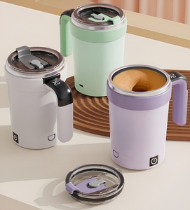 Tazza Intelligente per Miscelazione Automatica con Misurazione Elettronica della Temperatura, in Acciaio Inox, Portatile, per Caffè e Frullati - Product Image 1