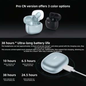 Écouteurs <span class=keywords><strong>Bluetooth</strong></span> TWS Xiao Mi Redmi Buds 5 Pro avec réduction de <span class=keywords><strong>bruit</strong></span>, autonomie de 40 heures, appels <span class=keywords><strong>anti</strong></span>-<span class=keywords><strong>bruit</strong></span> du vent, écouteurs JM - Product Image 2