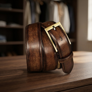 Ceinture personnalisable en cuir de vachette de haute qualité, robuste et légère, pour uniforme de bureau ou scolaire, style carré en acier noir, imperméable, idéale pour les fêtes - Product Image 1