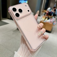 Coque de téléphone portable antichoc en TPU avec airbag pour iPhone 18 17 16 15 Pro Max, protection de l'appareil photo en silicone souple mat, coque arrière