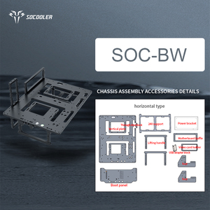 Socooler <span class=keywords><strong>2025</strong></span> Mini <span class=keywords><strong>PC</strong></span> Chassis nhôm cổng phía trước USB ATX Hỗ trợ cho Video Card chơi game máy tính độc đáo trường hợp máy tính tháp - Product Image 5