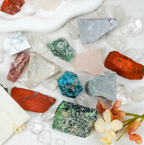 All'ingrosso di cristallo grezzo grezzo naturale a grappolo di ametista alla rinfusa di pietra grezza Set confezione regalo per la guarigione - Product Image 4