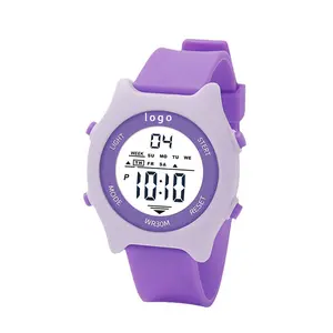 Reloj Digital colorido y bonito para niños y niñas, reloj deportivo con reloj despertador, cronógrafo cronómetro y resistente al agua, reloj para niños