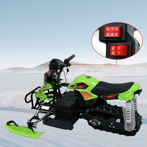 รถสโนว์โมบิลไฟฟ้าแบบมีโครงเหล็กพิเศษสำหรับการขับขี่กลางแจ้ง รถสี่ล้อแบบมีราง สำหรับเล่นสกีแบบครอสคันทรี รถจักรยานยนต์สำหรับเล่นสกี - Product Image 2