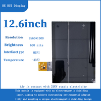 Écran tactile OLED de 12.6 pouces à cristaux liquides avec résolution de 2560*1600, tablette portable et portable