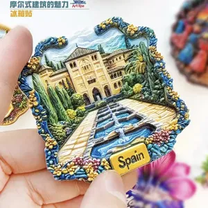 Imán de Resina 3D para Refrigerador con Diseño del Palacio de la <span class=keywords><strong>Alhambra</strong></span> de <span class=keywords><strong>Sevilla</strong></span>, España, Recuerdo Turístico Europeo - Product Image 5