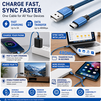 Cable USB 2.0 Tipo C LUNG KAY Personalizado OEM ODM, Cable de Nailon Trenzado de 480 Mbps, Carga Rápida, Cable de Sincronización de Datos USB a C, Certificado CE FCC RoHS