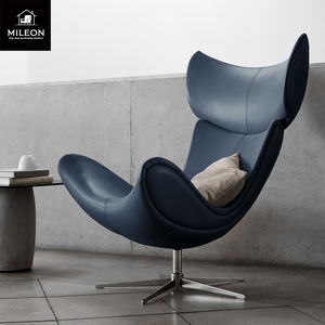 伊莫拉椅扶手椅酒店样板间简约异形旋转北欧休闲单人设计师定制金属沙发椅 - Product Image 4