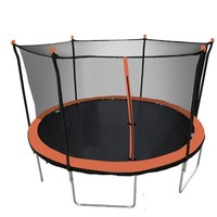 Trampolín de 14 Pulgadas para Adultos, Cama Elástica Comercial, Trampolín Infantil para el Hogar, Trampolín Familiar con Red de Seguridad, Plegable, de Acero, para Fitness