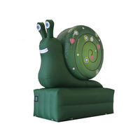 Mascotte géante gonflable en forme d'escargot de dessin animé, modèle animal gonflable personnalisé en PVC pour parcs à thème, festivals, événements, publicité et décoration