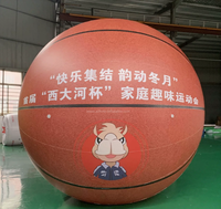 Ballon de basket gonflable géant avec logo personnalisé en PVC, ballon sportif gonflable pour la publicité et la décoration d'événements
