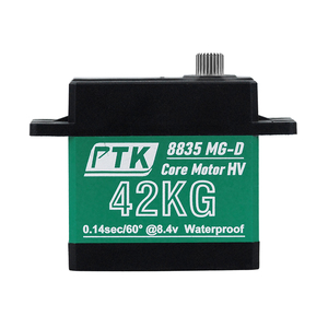 Ptk 8835 mg-D 42kg perfil bajo <span class=keywords><strong>servo</strong></span> kỹ thuật số RC 1/10 engranaje de kim loại de 180 grados HV <span class=keywords><strong>servo</strong></span> de Alto mô-men xoắn nhà máy tự làm - Product Image 2