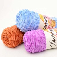 Bonne Qualité Coloré Doux Chunky Chenille Fil À Tricoter À La Main pour Crochet Fil