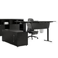 Bureau de direction élégant et moderne en PVC, sans peinture, avec bordure de haute qualité, pour PDG, directeur, superviseur
