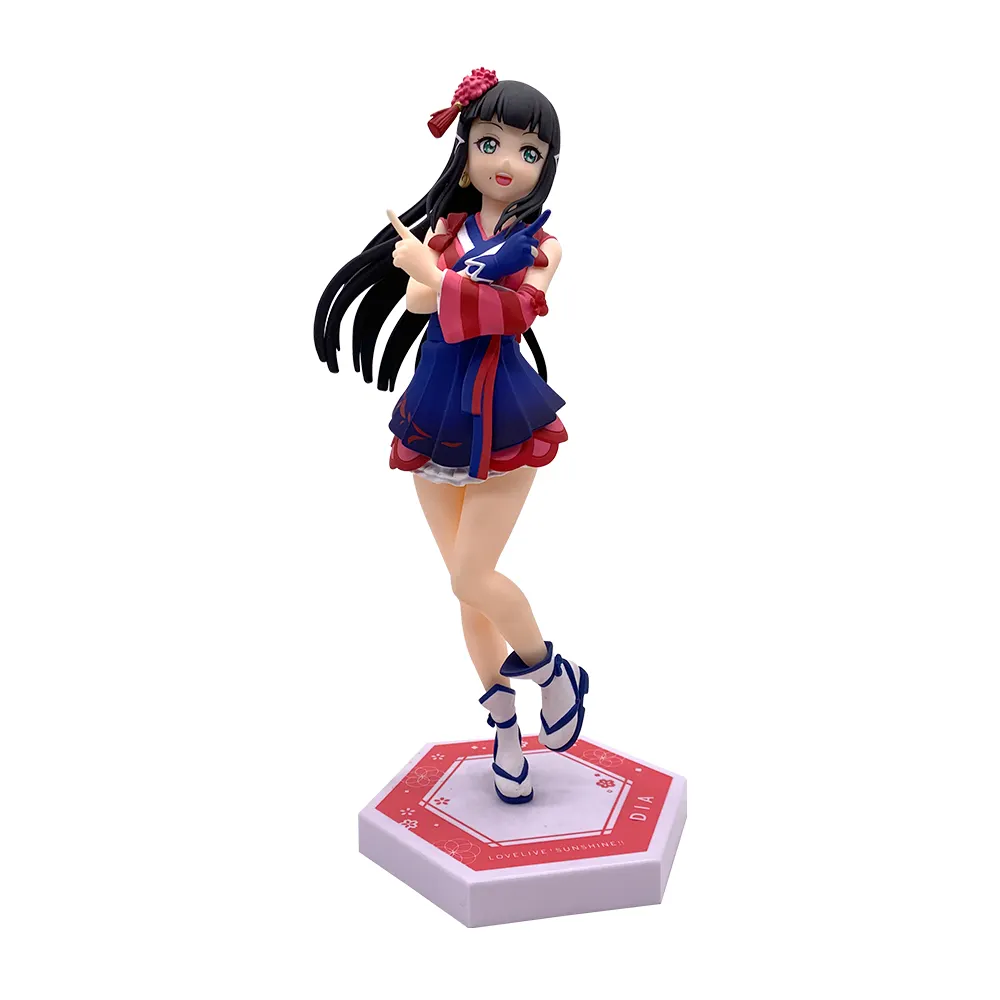 Hot sales girl PVC plastic anime figure action figurine