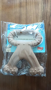 Vera pancetta resistente a quadrilatero cane spazzolino da denti da denti da masticare in osso giocattolo per animali domestici manzo dentale per cani masticatori aggressivi - Product Image 3