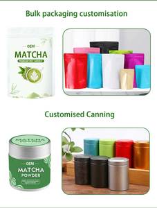 Thé vert matcha japonais cérémonial en poudre, emballé en boîte, qualité supérieure, vente en gros, fournisseur OEM, emballage de marque privée - Product Image 2
