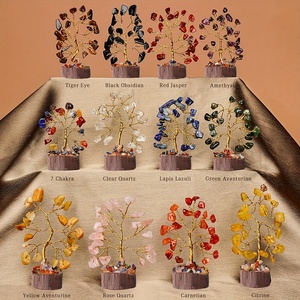 Árbol de Cristal Natural Multimaterial, Muy Popular, Ideal para Decoración del Hogar, Set <span class=keywords><strong>Arbol</strong></span> Vida Cristales, Venta al Por Mayor - Product Image 3