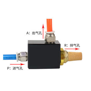 Vanne d'échappement rapide QE-01 Vanne de ventilation QE-02 Vanne d'échappement rapide du cylindre Vanne de ventilation QE-03 Vanne pneumatique Pièces pneumatiques - Product Image 2