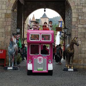 Autobús <span class=keywords><strong>Turístico</strong></span> Eléctrico de Dos Pisos, Mini, a Batería, para Ocio, 14 Asientos, 20 km/h, Ajustable, Venta al Por Mayor - Product Image 6