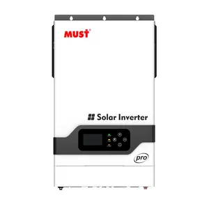 आवश्यक सौर इन्वर्टर हाइब्रिड इन्वर्टर 4000w 5000w 6000w 48v MPPT 100A स्प्लिट फेज़ आउटपुट 6 यूनिट बैटरी के बिना समानांतर कार्य