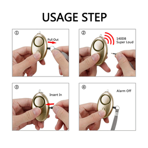 Pabrik Profesional Keselamatan Pribadi Kelangsungan Hidup Gantungan Kunci Tas <span class=keywords><strong>Alarm</strong></span> Gantungan Kunci Anak Wanita <span class=keywords><strong>Alarm</strong></span> dengan Cahaya Berkilau