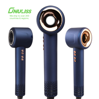 Sèche-cheveux ionique électrique professionnel haute vitesse avec diffuseur pour cheveux bouclés, idéal pour hôtel, maison et voyage, moteur DC sans balais 110 000 tr/min
