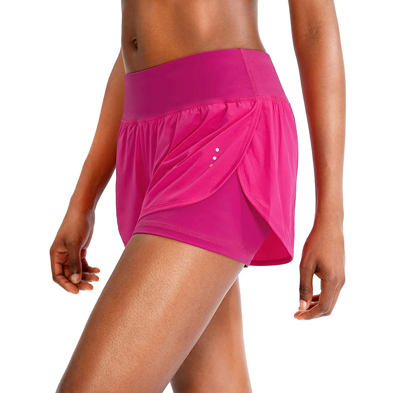 Benutzer definierte Großhandel Frauen Quick-Dry Loose Workout Radfahren Laufen Fitness Shorts Sommer Elastic Lady Hot Shorts mit Taschen