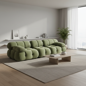 <span class=keywords><strong>Super</strong></span> September โซฟาสามที่นั่งแบบโมเดิร์น, โซฟาแบบแยกส่วนผ้ากำมะหยี่ทนทานพับเก็บได้ - Product Image 6