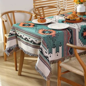 Tovaglie e <span class=keywords><strong>Copritavolo</strong></span> Jacquard Tribali Moderni del Sud-Ovest con Nappe, Tessuti, per Tavoli Rettangolari, Lavabili, Ideali per Campeggio - Vendita all'Ingrosso - Product Image 3