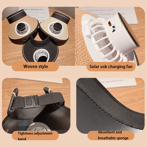 Gorra <span class=keywords><strong>con</strong></span> Visera y Ventilador de Velocidad Ajustable <span class=keywords><strong>con</strong></span> Carga <span class=keywords><strong>Solar</strong></span> y USB, Protección <span class=keywords><strong>Solar</strong></span>, <span class=keywords><strong>para</strong></span> Actividades al Aire Libre, <span class=keywords><strong>para</strong></span> Hombre y <span class=keywords><strong>Mujer</strong></span> - Product Image 5
