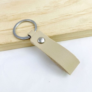 Accesorios de Equipaje de Color Sólido, Colgante para Coche, Llavero de Cuero PU Multicolor, Anillo para Llaves con Hebilla - Product Image 6