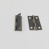 Mini Charnière en Bronze Antique 34*21*0.4mm, Quincaillerie d'Usine pour Boîte Cadeau Rétro, Boîte à Bijoux, Boîte en Bois, Armoire Vintage, Pièces Artisanales