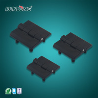 Peinture noire 180 °   Charnière à œil apparent en alliage de zinc, 3 tailles disponibles, utilisation gauche/droite pour boîtier électrique et enceinte industrielle