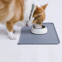 Wasserdichte Silikon-Tierfuttermatte in Pfotenform, große, auslaufsichere Futtermatte in Lebensmittelqualität für Katzen & Hunde, umweltfreundlich