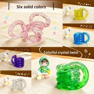 Ta Internet-Famous Twister Crystal Series Plastic Multicolor Versatile Winding <b>Game</b> Focus-Training Gadget SLWJ Model Youth - Product Image 3
