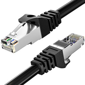 สายเคเบิลอีเธอร์เน็ตแบบมีฉนวนป้องกัน Cat5E SFTP จากโรงงาน OEM ขนาด 24/26AWG ความเร็ว 100Mbps หัวต่อ RJ45 สายแลนเน็ตเวิร์ก ทองแดงแท้ หุ้มด้วย PVC ความยาวตามสั่ง - Product Image 3
