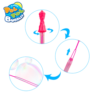Bâton à <span class=keywords><strong>bulles</strong></span> géant pour enfants, souffleur <span class=keywords><strong>de</strong></span> <span class=keywords><strong>bulles</strong></span> en vrac, grande baguette à <span class=keywords><strong>bulles</strong></span>, bâton à <span class=keywords><strong>savon</strong></span> à long manche souple, pour le plaisir en extérieur et les fêtes - Product Image 5