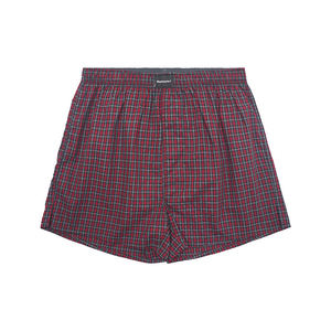 Boxer Homme CELINNE à Carreaux Taille Mi-Haute en Tissu Tissé Rose Noir Grande Taille Coton - Product Image 4