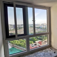 Ventanas Inteligentes Deslizantes Automáticas con Rotura de Puente Térmico de Aluminio y Doble Vidrio Templado para Hogar Inteligente