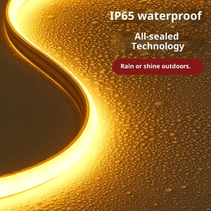 Lampu <span class=keywords><strong>LED</strong></span> <span class=keywords><strong>Strip</strong></span> 220V IP65 Tahan Air Luar Ruangan Perekat Diri Lampu Linear Rumah Ruang Tamu Plafon Proyek COB Silikon Lembut - Product Image 4