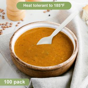 Thực Phẩm An Toàn 100% Phân Hủy Sinh Học Cpla Muỗng Nĩa Và Dao Dao Kéo Trong Màu Đen - Product Image 6