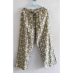 Ladies Summer Pajama Set Floral Printed 100% Cotton Long Sleeve Woven Top and <b>Pants</b> Comfortable Sleepwear Night Suit Casual - Product Image 4