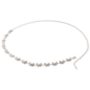 Chaîne de taille papillon en alliage de zinc, simple couche, style hip-hop, pour soirée - Product Image 4