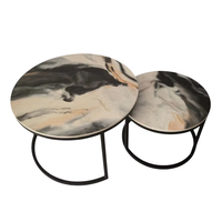 Table basse moderne de luxe léger en panneaux MDF pour salon, idéale pour petits appartements, petite table d'appoint