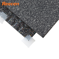 Revêtement de sol de gym en caoutchouc recyclé sans odeur, dalles emboîtables de 25 mm, faible teneur en COV, testé pour salle de fitness intérieure