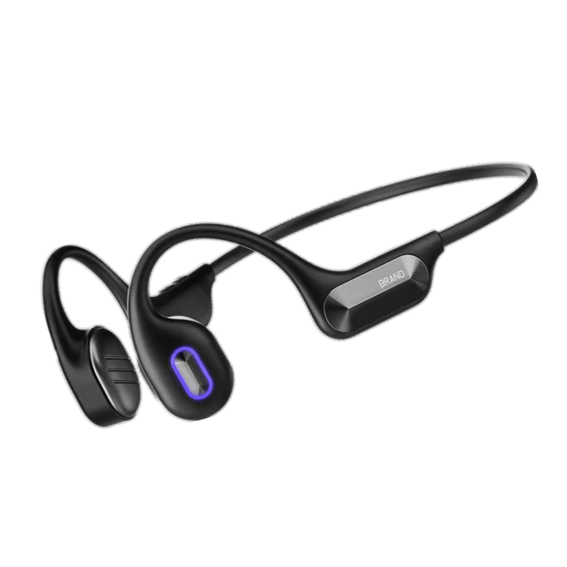 Open-Ear Bone Conduction Headphones 7-8 Hours Talk Time Wireless V5.2 Earphones 10mm Driver HD Call LED IPX4 Waterproof