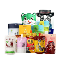 Op maat gemaakte staande pouches voor noten, voedselverpakkingen, ziplock, gravure print, vochtbestendig, voor huisdierenvoer